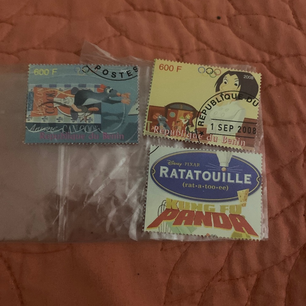 Ratatouille disney rare stamps